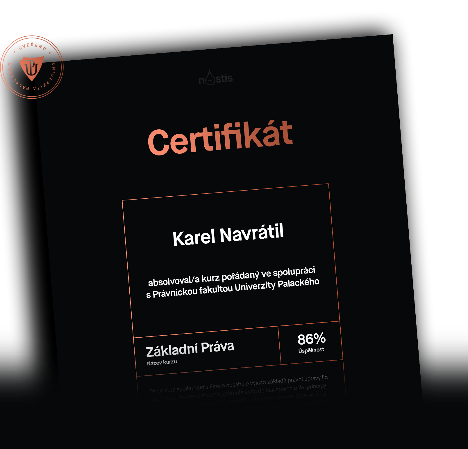 Certifikát